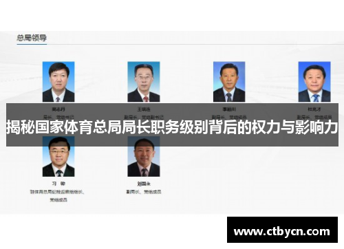 揭秘国家体育总局局长职务级别背后的权力与影响力